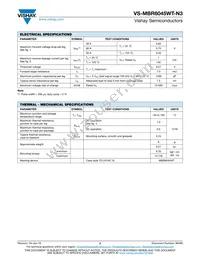 VS-MBR6045WT-N3 Datasheet Page 2