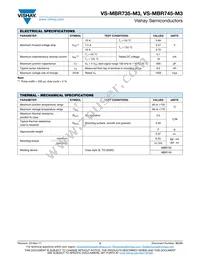 VS-MBR745-M3 Datasheet Page 2