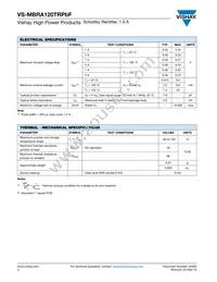 VS-MBRA120TRPBF Datasheet Page 2