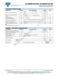 VS-MBRB1045TRL-M3 Datasheet Page 2