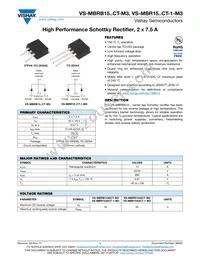VS-MBRB1545CTL-M3 Datasheet Cover