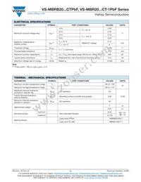 VS-MBRB2090CTGPBF Datasheet Page 2