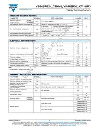 VS-MBRB2090CTRHM3 Datasheet Page 2