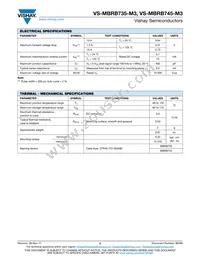 VS-MBRB745TRR-M3 Datasheet Page 2