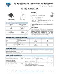 VS-MBRD320PBF Datasheet Cover
