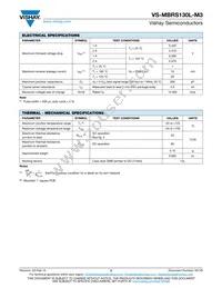 VS-MBRS130L-M3/5BT Datasheet Page 2