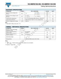 VS-MBRS190-M3/5BT Datasheet Page 2