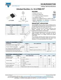 VS-MUR2020CT-N3 Datasheet Cover