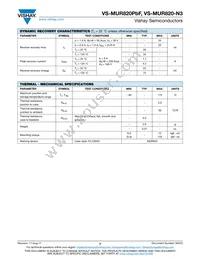 VS-MUR820-N3 Datasheet Page 2