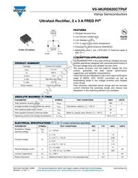 VS-MURD620CTTRLPBF Datasheet Cover