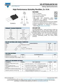 VS-STPS30L60CWPBF Datasheet Cover