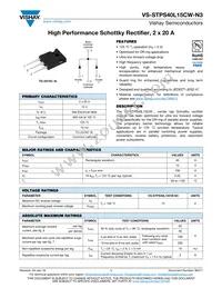 VS-STPS40L15CWPBF Datasheet Cover