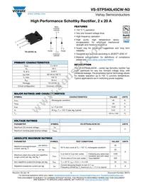 VS-STPS40L45CW-N3 Datasheet Cover