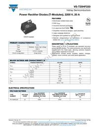 VS-T20HF220 Datasheet Cover