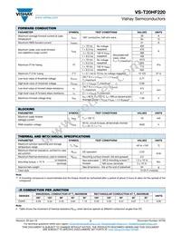 VS-T20HF220 Datasheet Page 2