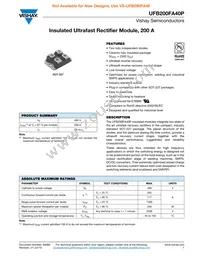 VS-UFB200FA40P Datasheet Cover