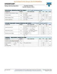 VS-UFB200FA40P Datasheet Page 2