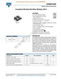 VS-UFB60FA40P Datasheet Cover