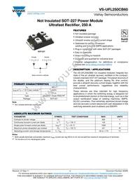 VS-UFL250CB60 Datasheet Cover