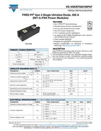 VS-VSKEF500/06PBF Datasheet Cover