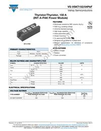 VS-VSKT152/04PBF Datasheet Cover