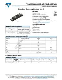 VS-VSMD400AW60 Datasheet Cover