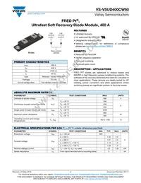VS-VSUD400CW60 Datasheet Cover