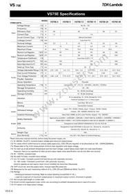 VS150E5 Datasheet Page 4