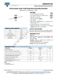 VSB2045Y-M3/73 Datasheet Cover
