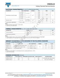 VSB20L45-M3/54 Datasheet Page 2
