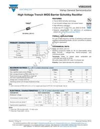 VSB2200S-M3/73 Datasheet Cover