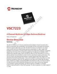 VSC7223EV Datasheet Cover