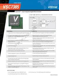 VSC7385XYV Datasheet Cover