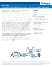 VSC7464YIH-01 Datasheet Cover