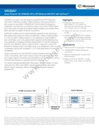 VSC8257EV Datasheet Cover