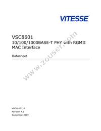 VSC8601XKN Datasheet Cover