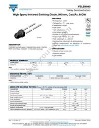 VSLB4940 Datasheet Cover