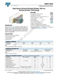 VSMY14940 Datasheet Cover