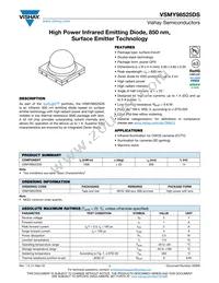 VSMY98525DS Datasheet Cover