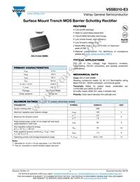 VSSB310-E3/5BT Datasheet Cover