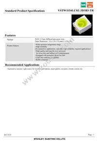 VSTW1154LCSE-3D3B3-TR Datasheet Cover