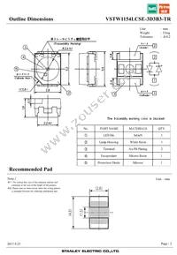 VSTW1154LCSE-3D3B3-TR Datasheet Page 2