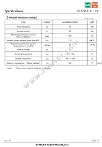 VTAN1111C-TR Datasheet Page 3