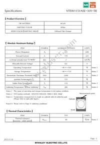 VTEW1151ASE-30Y-TR Datasheet Page 3