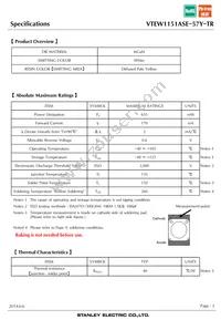 VTEW1151ASE-57Y-TR Datasheet Page 3