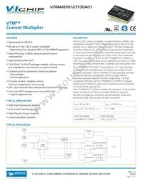 VTM48EF012T130B01 Datasheet Cover