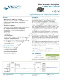 VTM48EH015M050A00 Datasheet Cover