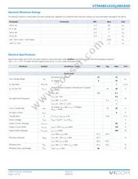 VTM48ET020M080A00 Datasheet Page 2