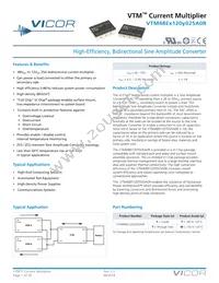 VTM48ET120M025A0R Datasheet Cover
