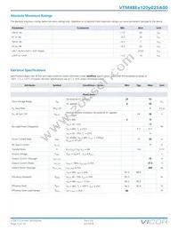 VTM48ET120T025B00 Datasheet Page 2